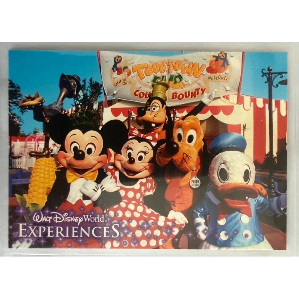 Walt Disney World Experiences Toontown Fair 9 Card Set Complete Extinct Sleeve